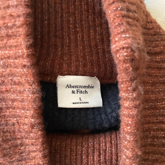 Abercrombie & Fitch Striped Turtleneck Sweater L - Picture 4 of 9